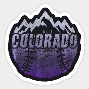 Colorado Baseball Rocky Mountains Sticker